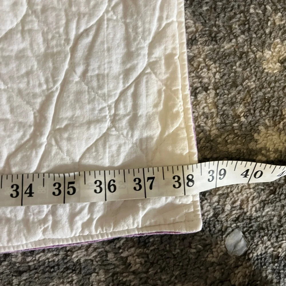 Handmade purple embroidered duck Quilt